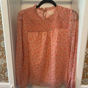 Floral Boden 'Janie' Smocked Blouse - SZ 6